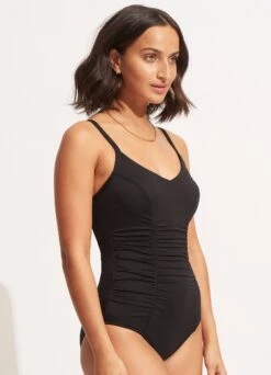 Seafolly Collective DD Cup One Piece - Black 9 Seafolly Collective DD Cup One Piece - Black -Bikini Sales Store 10729DD942 Black 3