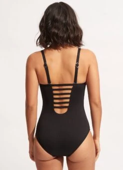 Seafolly Collective DD Cup One Piece - Black 10 Seafolly Collective DD Cup One Piece - Black -Bikini Sales Store 10729DD942 Black 4
