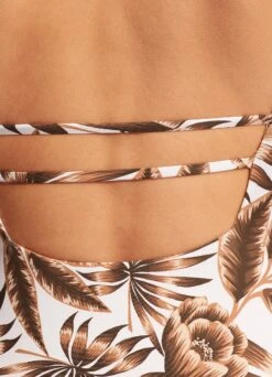 Island In The Sun Square Neck One Piece - Ecru -Bikini Sales Store 10880 946 Ecru 4