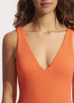 Sea Dive Deep V Neck One Piece - Mandarin 9 Sea Dive Deep V Neck One Piece - Mandarin -Bikini Sales Store 10974 861 Mandarin 6