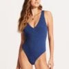 Sea Dive Deep V Neck One Piece - Ultramarine -Bikini Sales Store 10974 861 Ultramarin 3