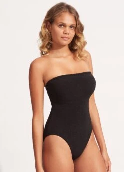 Sea Dive DD Bandeau One Piece 9 Sea Dive DD Bandeau One Piece -Bikini Sales Store 11011DD861 Black 3