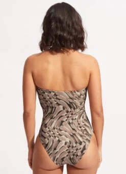 Poolside DD Bandeau One Piece - Sepia 11 Poolside DD Bandeau One Piece - Sepia -Bikini Sales Store 11011DD954 Sepia 5