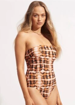 High Tide DD Bandeau Maillot - Copper Tan -Bikini Sales Store 11011DD979 Copper 20Tan 3