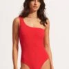 Sea Dive One Shoulder One Piece -Bikini Sales Store 11014 861 Chilli 20Red 1
