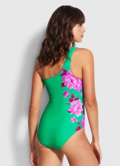 Full Bloom One Shoulder One Piece - Jade -Bikini Sales Store 11014 932 Jade 5