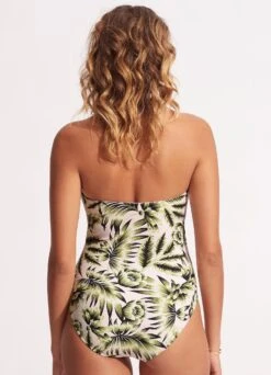 Island In The Sun DD Bandeau One Piece - Avocado -Bikini Sales Store 11018DD946 Avocado 4