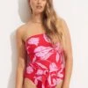 Fleur De Bloom DD Bandeau One Piece - Chilli Red -Bikini Sales Store 11018DD983 Chilli 20Red 1