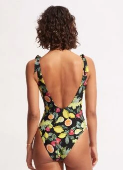 Lemoncello V Neck One Piece - Black -Bikini Sales Store 11041 945 Black 4