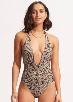 Poolside Plunge One Piece - Sepia 11 Poolside Plunge One Piece - Sepia -Bikini Sales Store 11048 954 Sepia 3