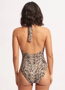 Poolside Plunge One Piece - Sepia 13 Poolside Plunge One Piece - Sepia -Bikini Sales Store 11048 954 Sepia 5