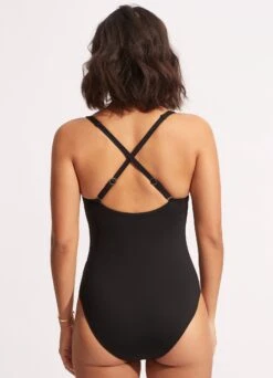 Sun Stripe One Piece - Black 11 Sun Stripe One Piece - Black -Bikini Sales Store 11051 947 Black 4