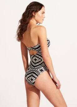 Zanzibar Twist Tie Front One Piece - Black -Bikini Sales Store 11058 049 Black 5