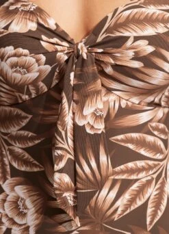 Island In The Sun Twist Tie Front One Piece - Tiramisu -Bikini Sales Store 11058 946 Tiramisu 5