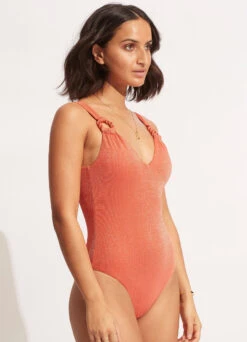 Poolside V Neck One Piece - Pink Chintz 9 Poolside V Neck One Piece - Pink Chintz -Bikini Sales Store 11061 959 PinkChintz 3