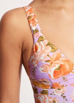 Paradise Garden Tab Front One Piece - Lilac -Bikini Sales Store 11063 960 Lilac 5