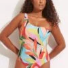 Tropfest Reversible One Shoulder One Piece - Aquamarine -Bikini Sales Store 11070 978 Aquamarine 1