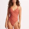 Marrakesh V Neck One Piece - Cinnamon -Bikini Sales Store 11071 911 Cinnamon 3