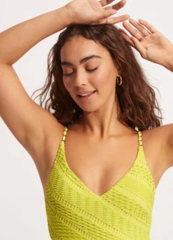 Marrakesh V Neck One Piece - Wild Lime -Bikini Sales Store 11071 911 Wild 20Lime 6