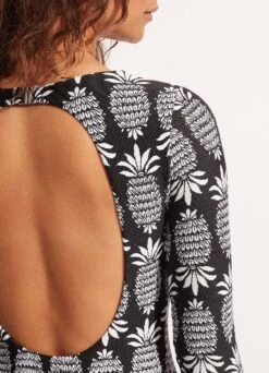 Corsica V Neck Long Sleeve Surfsuit - Black -Bikini Sales Store 11074 810 Black 6