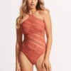 Marrakesh DD High Neck One Piece - Cinnamon