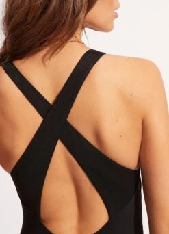 Seafolly Collective High Neck One Piece - Black 11 Seafolly Collective High Neck One Piece - Black -Bikini Sales Store 11089 942 Black 6