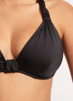 Seafolly Collective F Cup Halter Bra - Black -Bikini Sales Store 30548F 942 Black 5