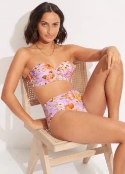 Paradise Garden Bustier Bandeau - Lilac -Bikini Sales Store 30574 960 Lilac 6