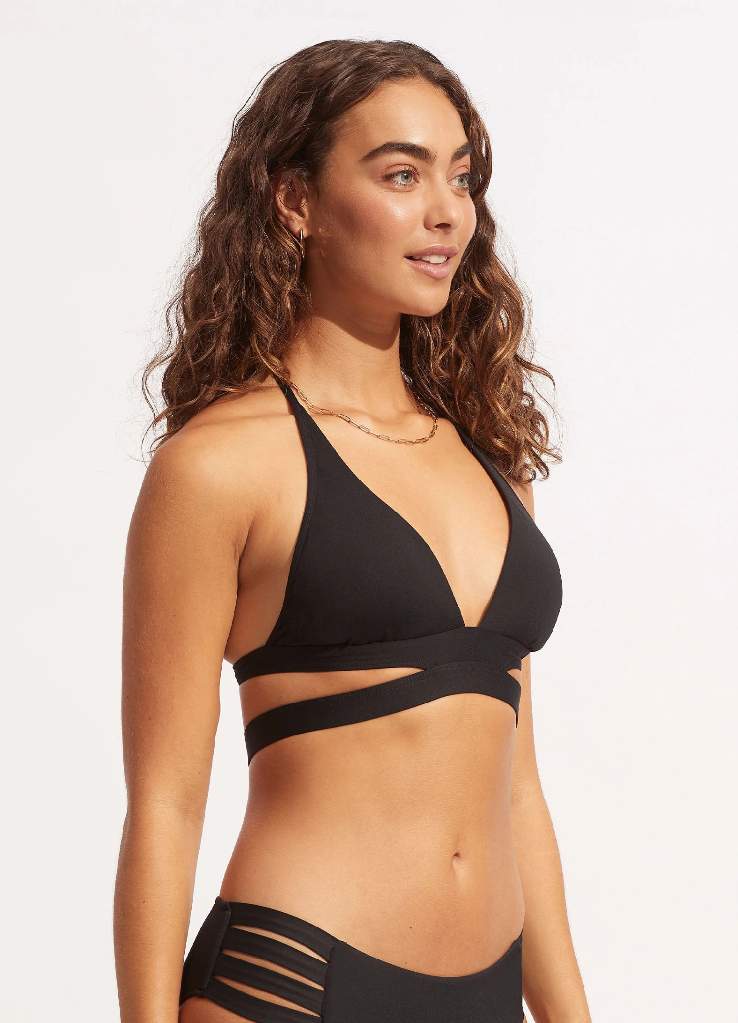 Seafolly Collective Halter Bra - Black 5 Seafolly Collective Halter Bra - Black - Image 3