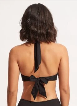 Seafolly Collective Twist Soft Cup Halter -Bikini Sales Store 30806 942 Black 4