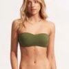 Seafolly Collective Bustier Bandeau - Avocado