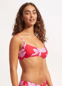 Fleur De Bloom Bralette - Chilli Red 8 Fleur De Bloom Bralette - Chilli Red -Bikini Sales Store 31173 983 Chilli 20Red 3