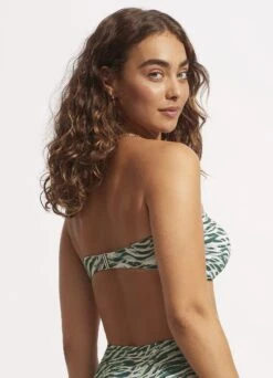 Wild At Heart Twist Tie Front Bandeau - Evergreen 10 Wild At Heart Twist Tie Front Bandeau - Evergreen -Bikini Sales Store 31187 988 Evergreen 4