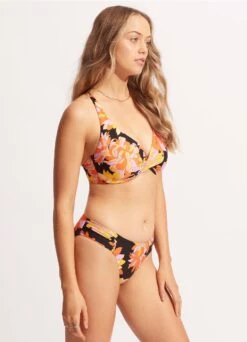 Palm Springs Wrap Front F Cup - Black -Bikini Sales Store 31219F 703 Black 5