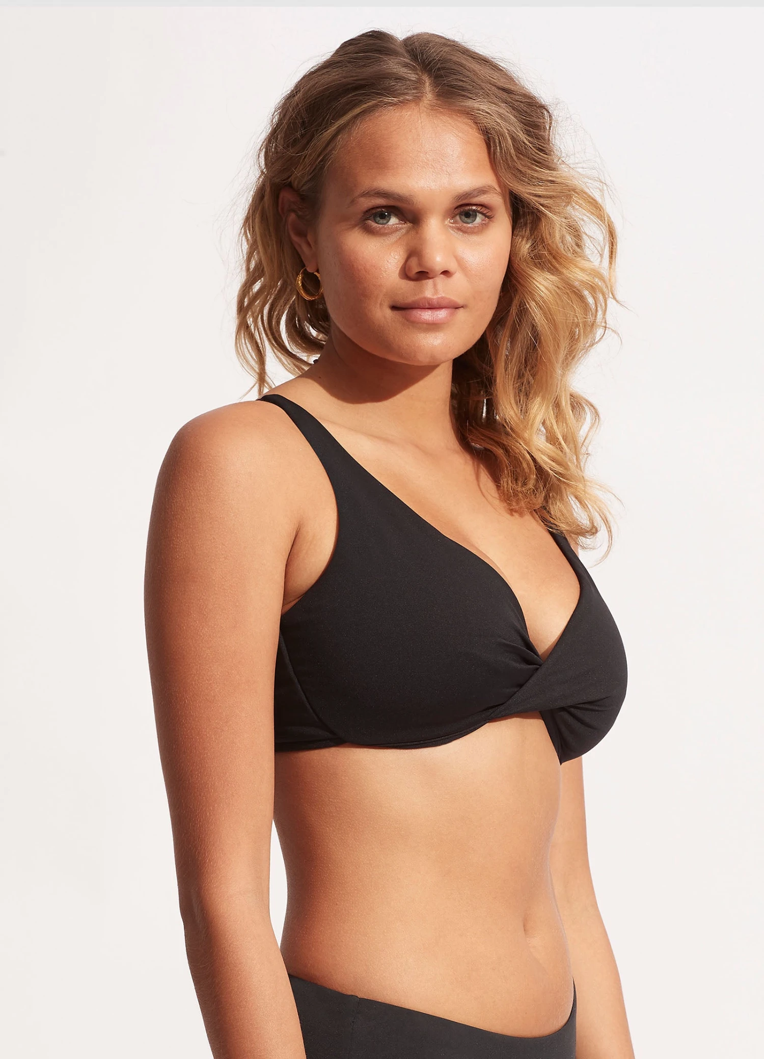 Seafolly Collective Wrap Front F Cup Bra - Black 4 Seafolly Collective Wrap Front F Cup Bra - Black - Image 3