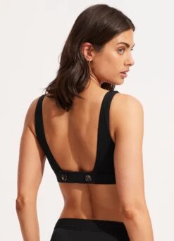 Seafolly Collective Tank Bra - Black 11 Seafolly Collective Tank Bra - Black -Bikini Sales Store 31254 942 Black 4