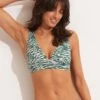 Wild At Heart "V" Neck Crop Top - Evergreen -Bikini Sales Store 31266 988 Evergreen 1