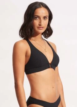 Willow Longline Tri - Black 9 Willow Longline Tri - Black -Bikini Sales Store 31268 924 Black 3