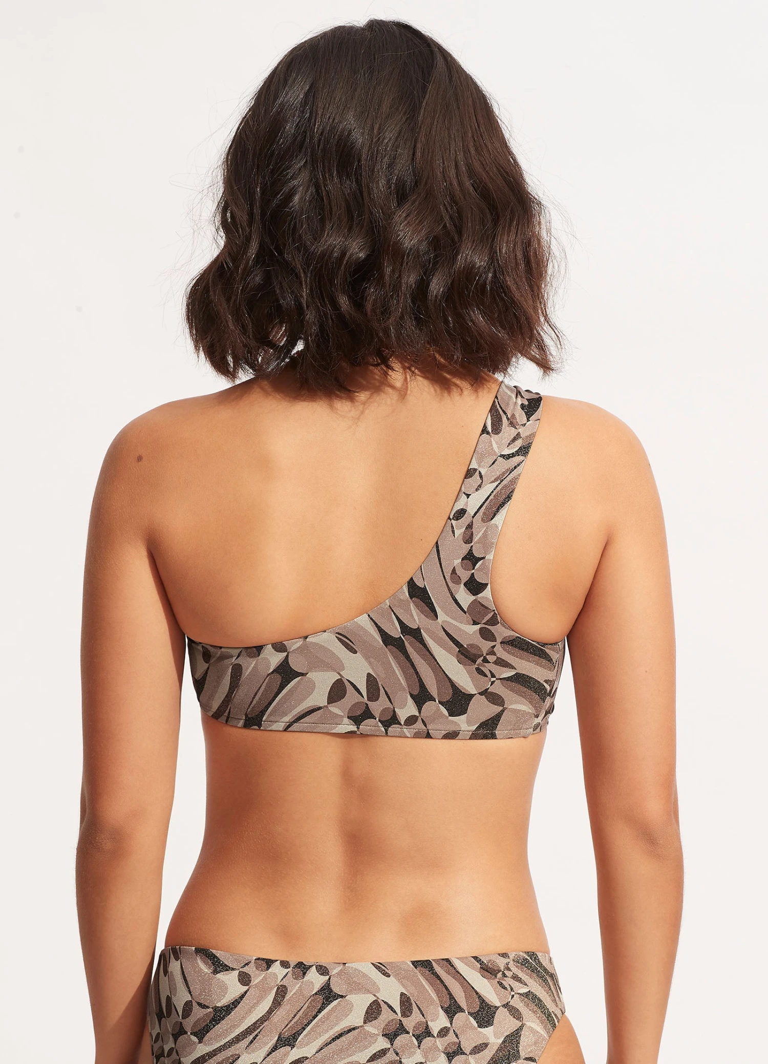 Poolside One Shoulder Top - Sepia 7 Poolside One Shoulder Top - Sepia - Image 5