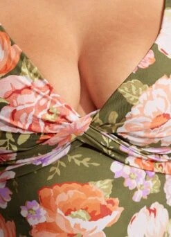 Paradise Garden DD Wrap Front Tankini Top - Avocado -Bikini Sales Store 31318DD960 Avocado 6