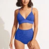 Willow Banded Bralette - Azure -Bikini Sales Store 31326 924 Azure 3