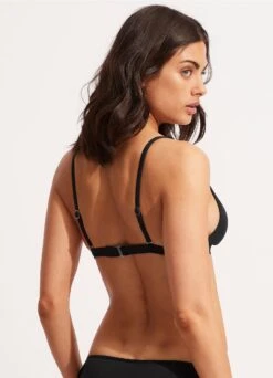 Seafolly Collective Longline Tri -Bikini Sales Store 31329 942 Black 4