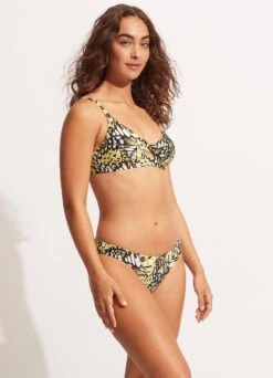 Take Flight Twist Front Bralette - Wild Lime -Bikini Sales Store 31337 914 Wild 20Lime 5