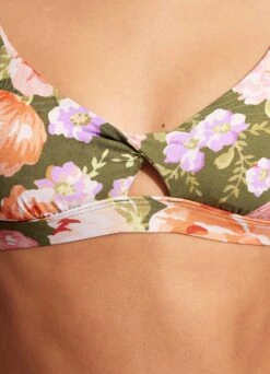 Paradise Garden Twist Front Bralette - Avocado 12 Paradise Garden Twist Front Bralette - Avocado -Bikini Sales Store 31337 960 Avocado 5