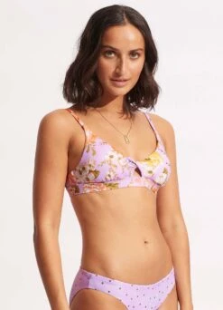 Paradise Garden Twist Front Bralette - Lilac 10 Paradise Garden Twist Front Bralette - Lilac -Bikini Sales Store 31337 960 Lilac 3