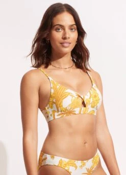 Castaway Twist Front Bralette - Tuscan Sunset -Bikini Sales Store 31337 980 TuscanSuns 3