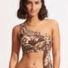 Island In The Sun One Shoulder Top - Tiramisu -Bikini Sales Store 31342 946 Tiramisu 1