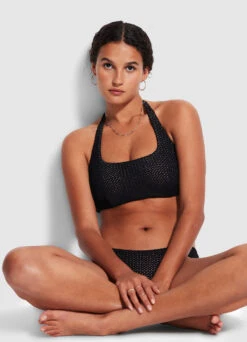 DreamcatcherDD Scoop Neck Halter - Black