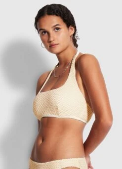 DreamcatcherDD Scoop Neck Halter - Ecru -Bikini Sales Store 31368DD930 Ecru 3