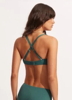 Seafolly Collective DD Scoop Neck Halter Top - Evergreen 10 Seafolly Collective DD Scoop Neck Halter Top - Evergreen -Bikini Sales Store 31368DD942 Evergreen 4